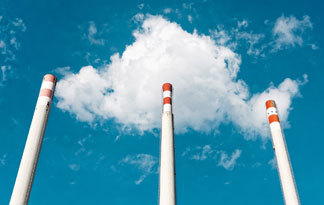 Bild: BHKW-Schornstein