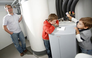 Bild: Wärmepumpe im Haus